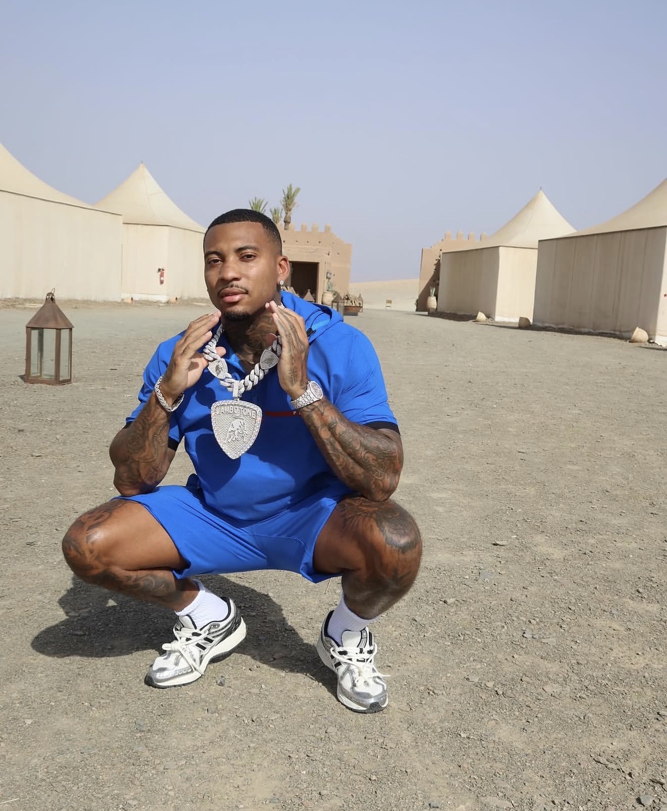 AB in the Saudi desert
